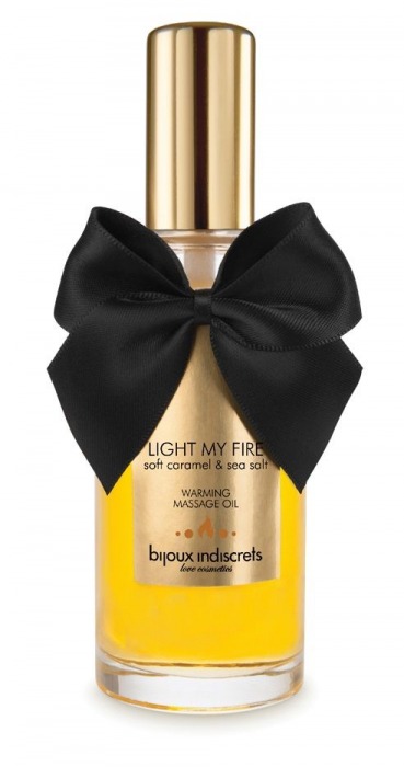 Массажное масло Light My Fire с ароматом карамели - 100 мл. - Bijoux Indiscrets - купить с доставкой в Армавире