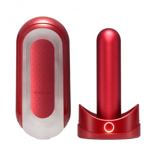 Красный мастурбатор Flip Zero Red   Warmer с подогревом - Tenga - в Армавире купить с доставкой