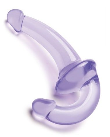 Фиолетовый безремневой страпон Strapless Strap-On - Lux Fetish - купить с доставкой в Армавире
