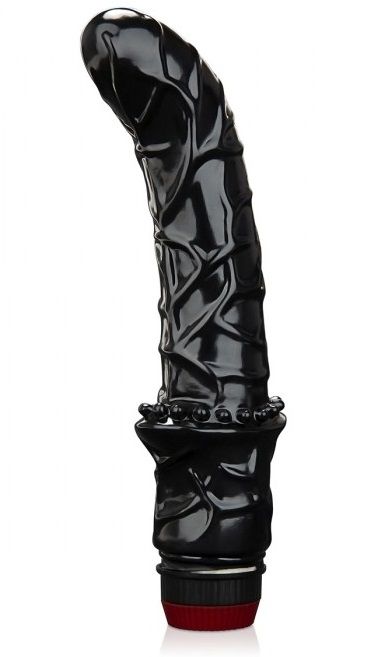 Черный вибромассажер простаты 6  Premium Prostate Massager - BlueLine - в Армавире купить с доставкой