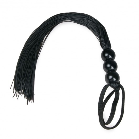 Черная силиконовая плеть Silicone Whip - 32 см. - Easy toys - купить с доставкой в Армавире