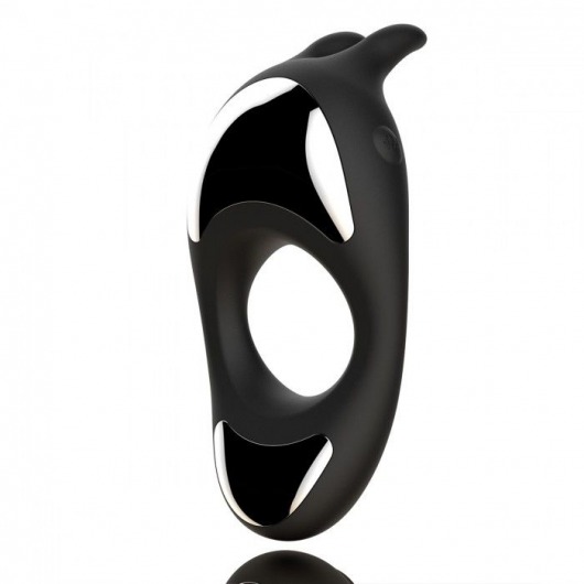 Черное эрекционное кольцо с двумя моторами Zeus Dual Vibe Cock Ring - FeelzToys - в Армавире купить с доставкой
