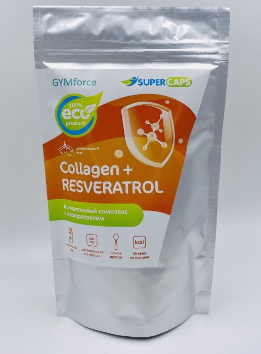 Натуральный коллаген с ресвератролом GYMforce Collagen+ - 150 гр. - SuperCaps - купить с доставкой в Армавире