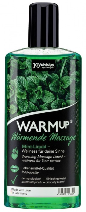 Массажное масло WARMup Mint с ароматом мяты - 150 мл. - Joy Division - купить с доставкой в Армавире