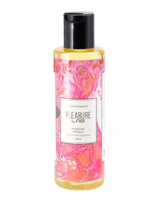 Массажное масло Pleasure Lab Delicate с ароматом пиона и пачули - 100 мл. - Pleasure Lab - купить с доставкой в Армавире