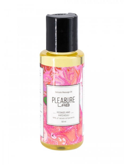 Массажное масло Pleasure Lab Delicate с ароматом пиона и пачули - 50 мл. - Pleasure Lab - купить с доставкой в Армавире