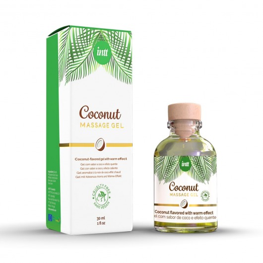 Массажный гель с ароматом кокоса Coconut - 30 мл. - INTT - купить с доставкой в Армавире