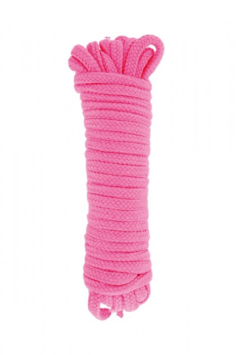 Розовая веревка для связывания Sweet Caress Rope - 10 метров - Sweet Caress - купить с доставкой в Армавире