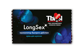 Пролонгирующий крем LongSex в одноразовой упаковке - 1,5 гр. - Биоритм - купить с доставкой в Армавире