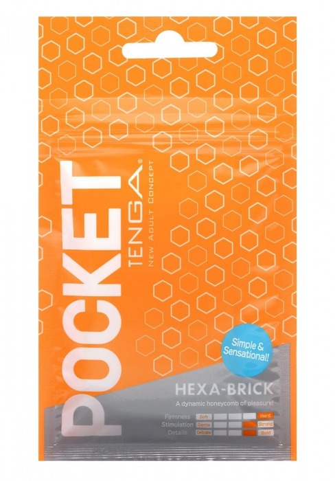 Карманный мастурбатор HEXA-BRICK - Tenga - в Армавире купить с доставкой