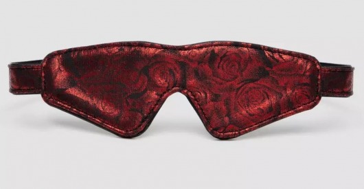 Двусторонняя красно-черная маска на глаза Reversible Faux Leather Blindfold - Fifty Shades of Grey - купить с доставкой в Армавире