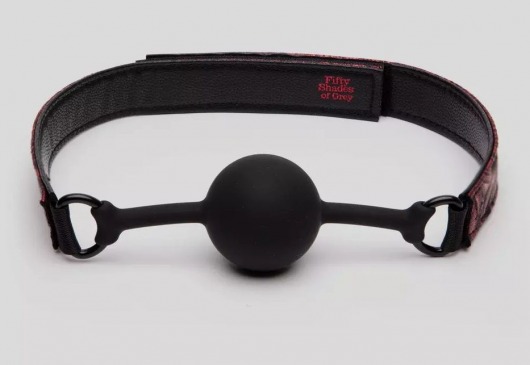 Кляп-шар на двусторонних ремешках Reversible Silicone Ball Gag - Fifty Shades of Grey - купить с доставкой в Армавире
