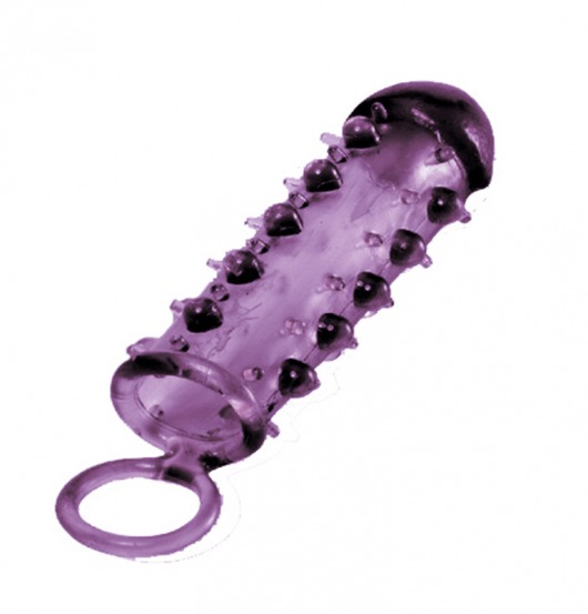 Закрытая фиолетовая насадка с пупырышками SAMURAI PENIS SLEEVE PURPLE - 14,5 см. - NMC - в Армавире купить с доставкой