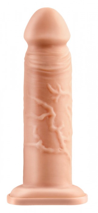 Телесный реалистичный фаллоимитатор с полостью Silicone Hollow Extension - 20 см. - Pipedream - купить с доставкой в Армавире
