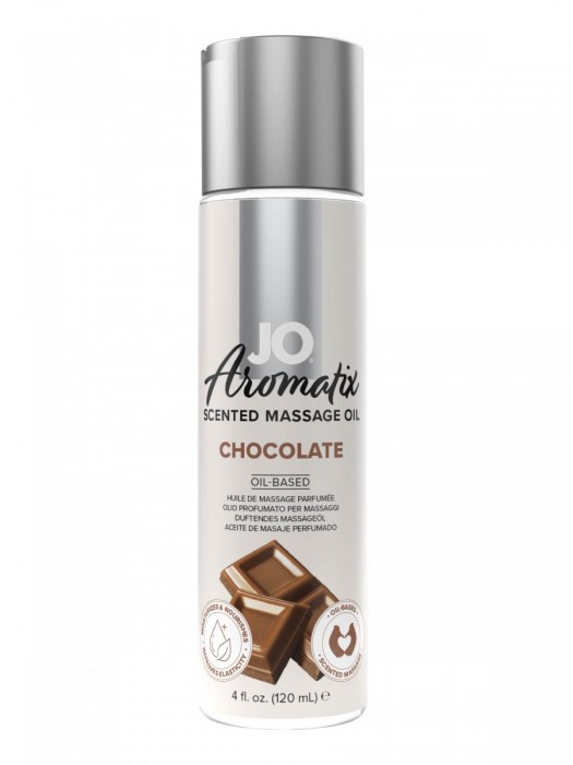 Массажное масло JO Aromatix Massage Oil Chocolate с ароматом шоколада - 120 мл. - System JO - купить с доставкой в Армавире