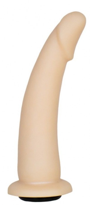 Телесная гладкая насадка-фаллоимитатор Harness - 17 см. - LOVETOY (А-Полимер) - купить с доставкой в Армавире