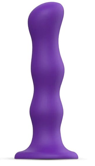 Фиолетовая насадка Strap-On-Me Dildo Geisha Balls size XL - Strap-on-me - купить с доставкой в Армавире