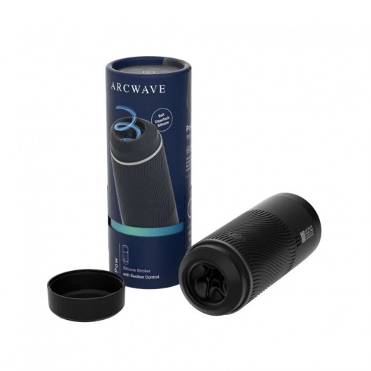 Черный мастурбатор с контролем всасывания Arcwave Pow Stroker - Arcwave - в Армавире купить с доставкой