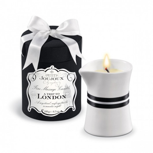 Массажное масло в виде большой свечи Petits Joujoux London с ароматом ревеня, амбры и чёрной смородины - MyStim - купить с доставкой в Армавире