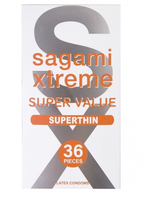 Ультратонкие презервативы Sagami Xtreme Superthin - 36 шт. - Sagami - купить с доставкой в Армавире