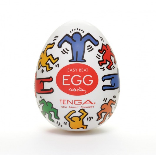 Мастурбатор-яйцо Keith Haring EGG DANCE - Tenga - в Армавире купить с доставкой