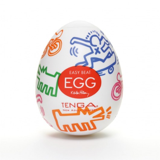 Мастурбатор-яйцо Keith Haring EGG STREET - Tenga - в Армавире купить с доставкой