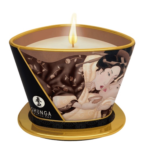 Массажная свеча Intoxicatin Chocolate с ароматом шоколада - 170 мл. - Shunga - купить с доставкой в Армавире