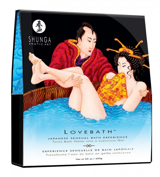 Соль для ванны Lovebath Ocean temptation, превращающая воду в гель - 650 гр. - Shunga - купить с доставкой в Армавире