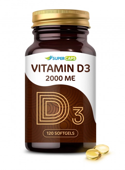 Пищевая добавка SuperCaps VITAMIN D3 2000 ME - 120 капсул - SuperCaps - купить с доставкой в Армавире