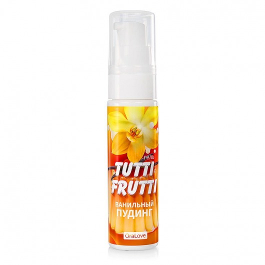 Интимный гель на водной основе Tutti-Frutti  Ванильный пудинг  - 30 гр. - Биоритм - купить с доставкой в Армавире