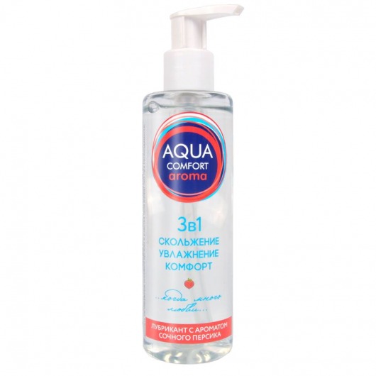 Гель-лубрикант на водной основе Aqua Comfort Aroma с ароматом персика - 195 гр. - Биоритм - купить с доставкой в Армавире