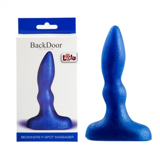 Синий анальный стимулятор Beginners p-spot massager - 11 см. - Lola Games - в Армавире купить с доставкой