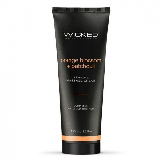 Массажный легкий крем WICKED Orange Blossom plus Patchouli - 120 мл. - Wicked - купить с доставкой в Армавире