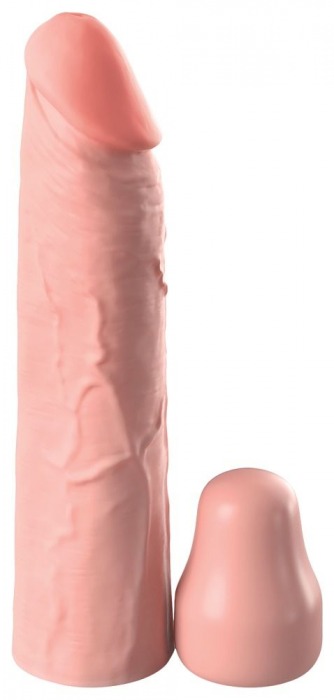 Телесная насадка-удлинитель 1 Inch Silicone X-tension - 17,8 см. - Pipedream - в Армавире купить с доставкой