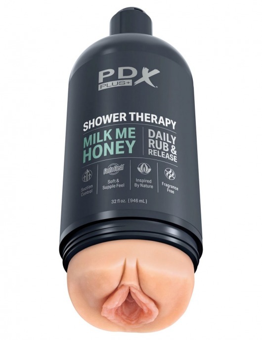 Телесный мастурбатор-вагина Shower Therapy Milk Me Honey - Pipedream - в Армавире купить с доставкой