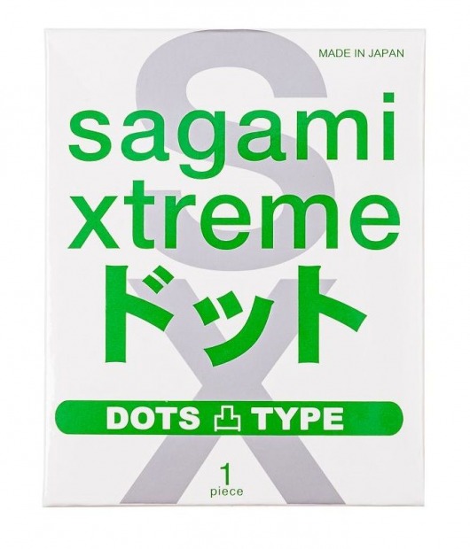 Презерватив Sagami Xtreme Type-E с точками - 1 шт. - Sagami - купить с доставкой в Армавире