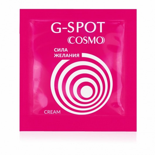 Стимулирующий интимный крем для женщин Cosmo G-spot - 2 гр. - Биоритм - купить с доставкой в Армавире