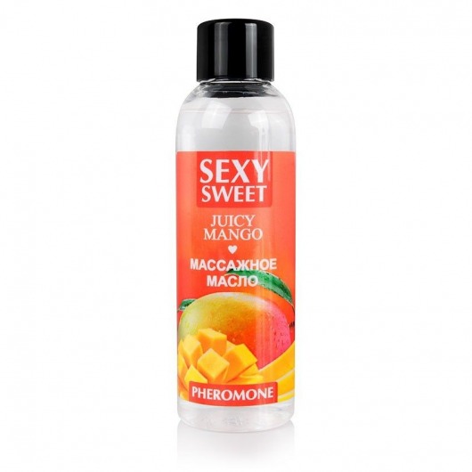 Массажное масло Sexy Sweet Juicy Mango с феромонами и ароматом манго - 75 мл. - Биоритм - купить с доставкой в Армавире