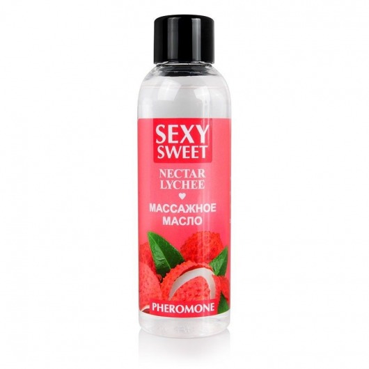 Массажное масло Sexy Sweet Nectar Lychee с феромонами и ароматом личи - 75 мл. - Биоритм - купить с доставкой в Армавире