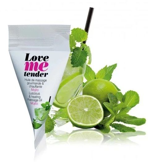 Съедобное согревающее массажное масло Love Me Tender Mojito с ароматом мохито - 10 мл. - Love to Love - купить с доставкой в Армавире