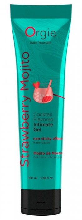 Съедобный интимный гель Orgie Lube Tube Cocktail Strawberry Mojito - 100 мл. - ORGIE - купить с доставкой в Армавире