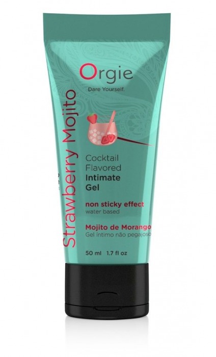 Съедобный интимный гель Orgie Lube Tube Cocktail Strawberry Mojito - 50 мл. - ORGIE - купить с доставкой в Армавире