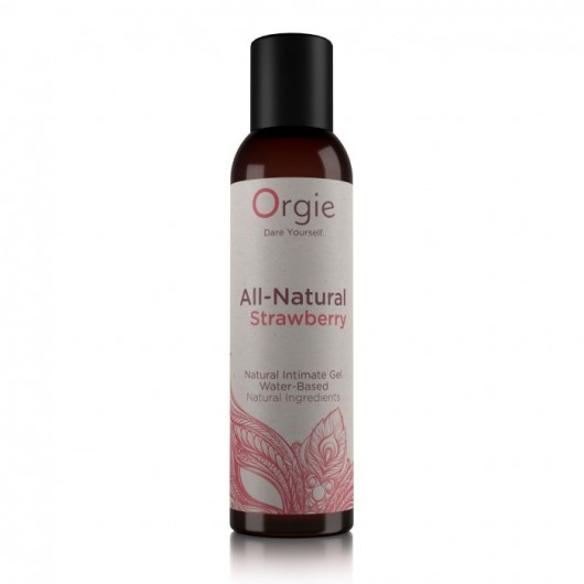 Интимный гель на водной основе All-Natural Strawberry с ароматом клубники - 150 мл. - ORGIE - купить с доставкой в Армавире