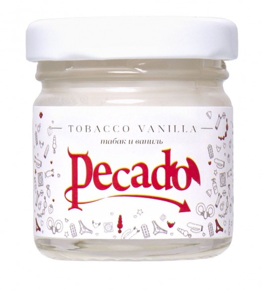 Массажная свеча Tobacco Vanilla - 35 мл. - Pecado - купить с доставкой в Армавире