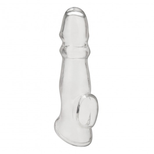 Прозрачная насадка для пениса Girthy Penis Enhancing Sleeve Extension - 17,1 см. - BlueLine - в Армавире купить с доставкой