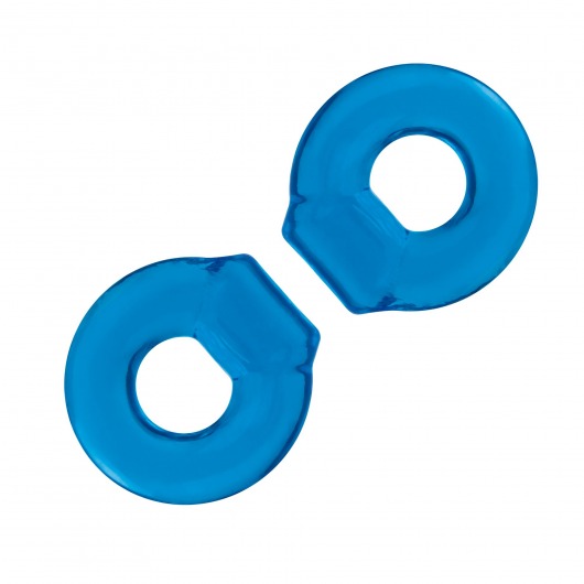 Комплект из двух колец для пениса 2-Pack Ultra-Stretch Stamina Endurance Ring - BlueLine - в Армавире купить с доставкой