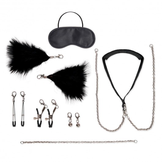 Большой эротический набор из 12 предметов Interchangeable Collar   Nipple Clips Set - Lux Fetish - купить с доставкой в Армавире