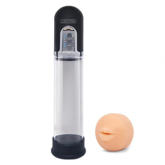 Автоматическая вакуумная помпа-мастурбатор Blowjob Auto Sucker Penis Enlarger Pump - Lux Fetish - в Армавире купить с доставкой