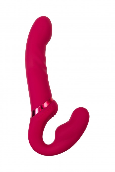 Малиновый безремневой страпон Lapis - 23 см. - Lovense - купить с доставкой в Армавире