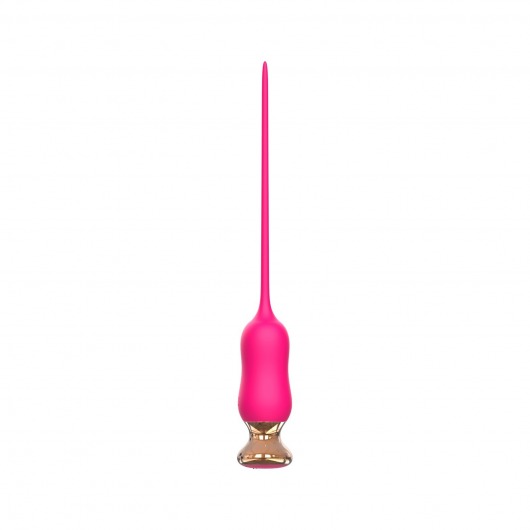 Розовый тонкий стимулятор Nipple Vibrator - 23 см. - I-MOON - купить с доставкой в Армавире